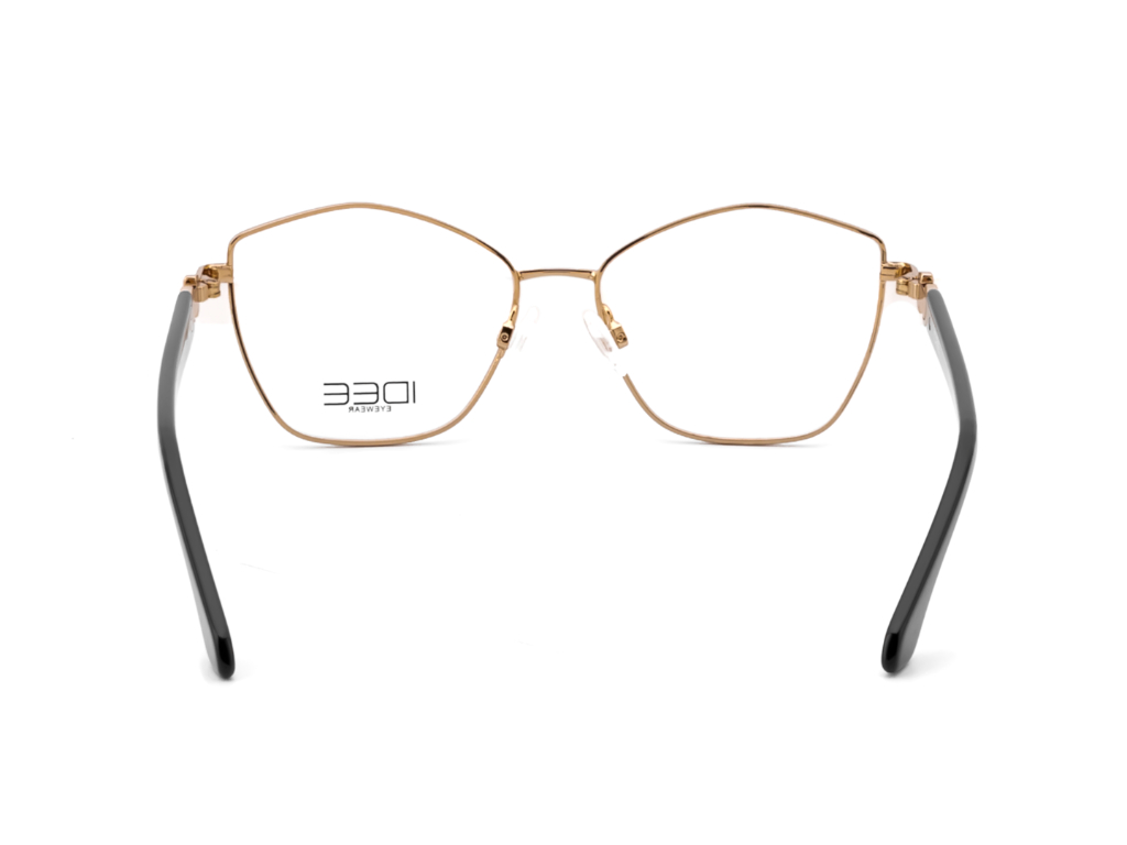 IDEE Rectangle Black Semi-Rimmed Eyeglasses - Unisex