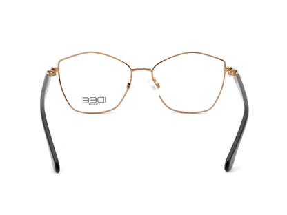 IDEE Rectangle Black Semi-Rimmed Eyeglasses - Unisex