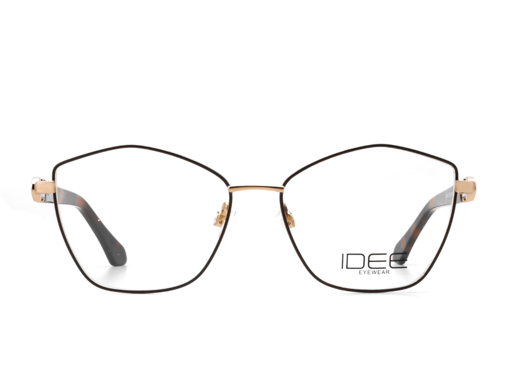 IDEE Rectangle Brown Semi-Rimmed Eyeglasses - Unisex