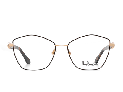 IDEE Rectangle Brown Semi-Rimmed Eyeglasses - Unisex