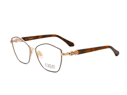 IDEE Rectangle Brown Semi-Rimmed Eyeglasses - Unisex