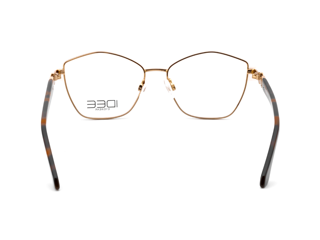 IDEE Rectangle Brown Semi-Rimmed Eyeglasses - Unisex