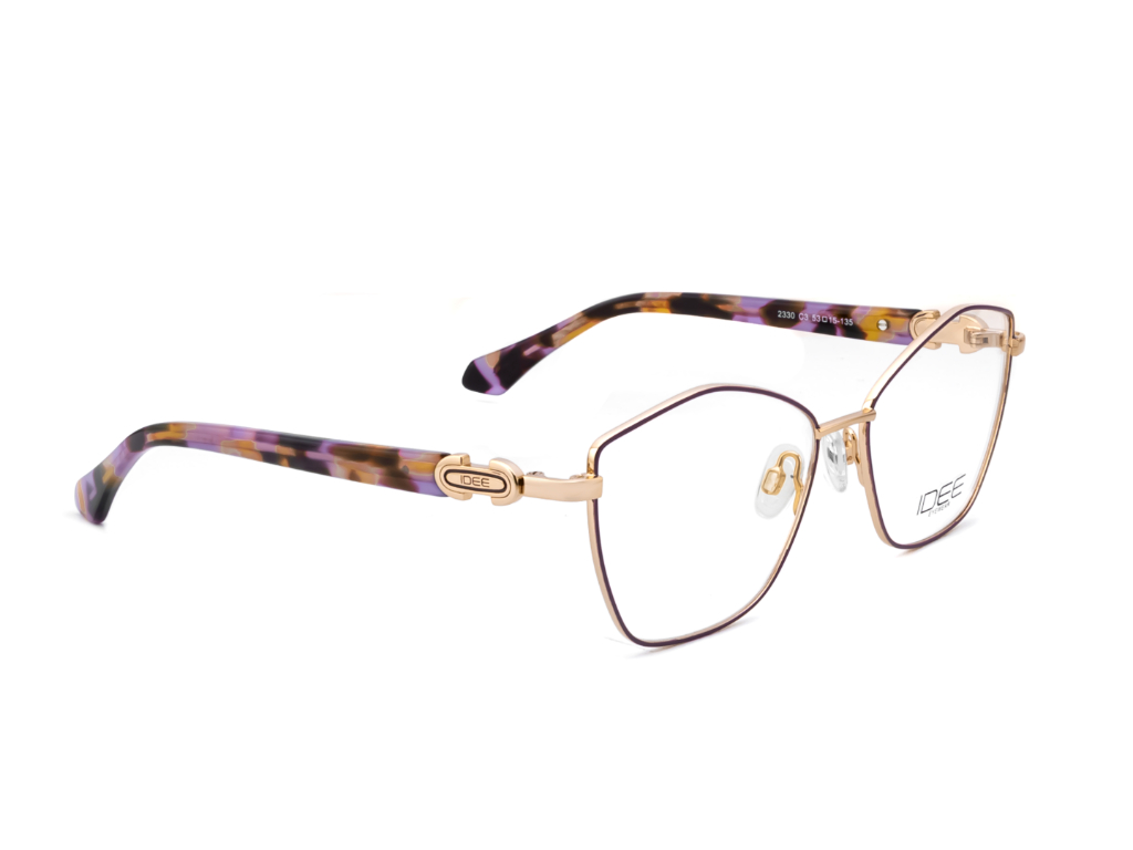 IDEE Rectangle Blue Semi-Rimmed Eyeglasses - Unisex