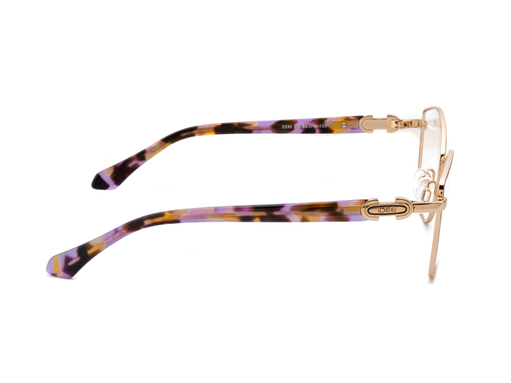 IDEE Rectangle Blue Semi-Rimmed Eyeglasses - Unisex