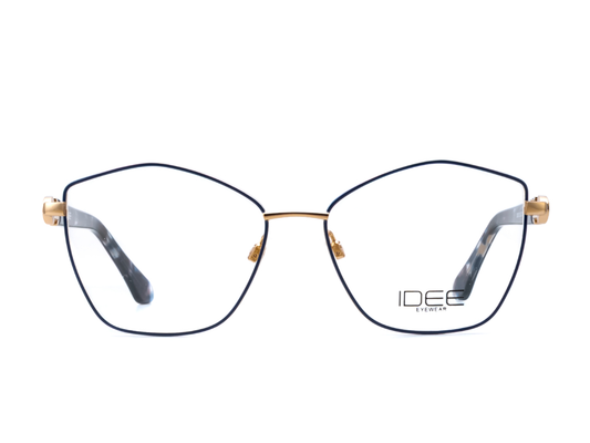 IDEE Rectangle Grey Semi-Rimmed Eyeglasses - Unisex