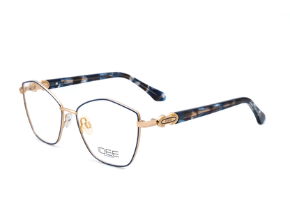 IDEE Rectangle Grey Semi-Rimmed Eyeglasses - Unisex