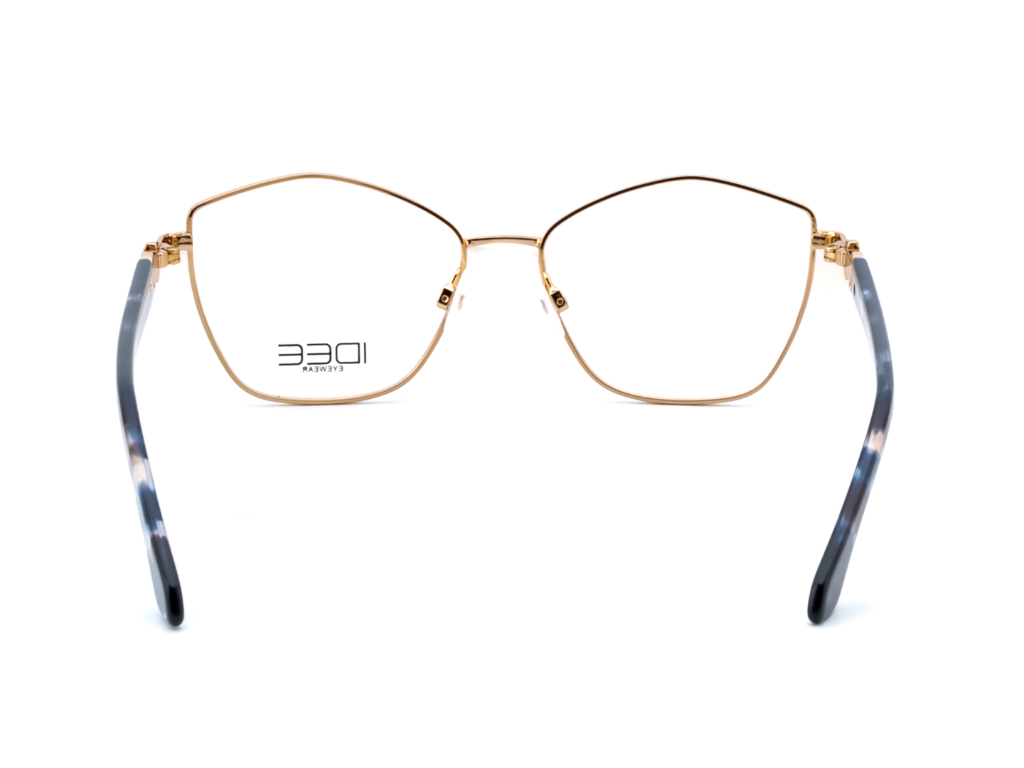 IDEE Rectangle Grey Semi-Rimmed Eyeglasses - Unisex