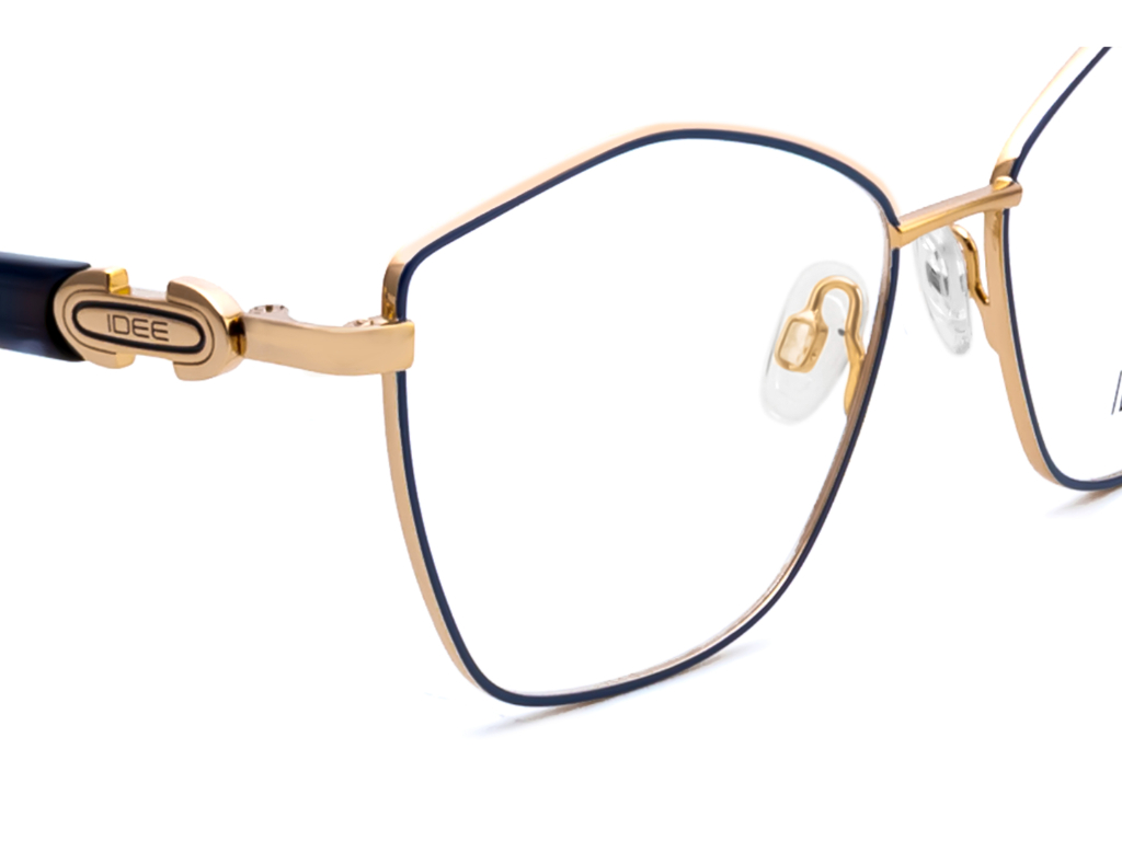 IDEE Rectangle Grey Semi-Rimmed Eyeglasses - Unisex