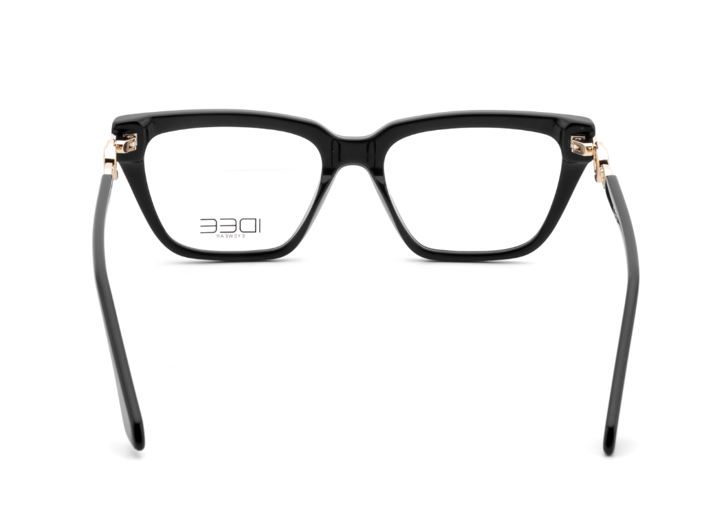 IDEE Rectangle Black Semi-Rimmed Eyeglasses - Unisex