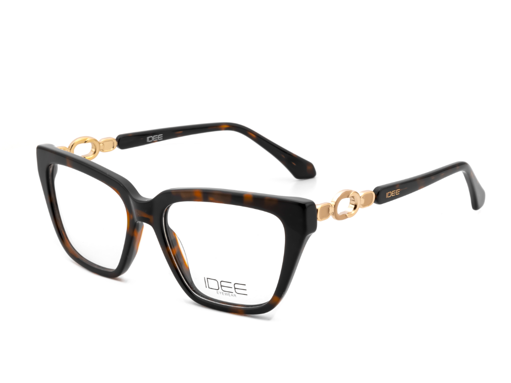 IDEE Rectangle Brown Semi-Rimmed Eyeglasses - Unisex