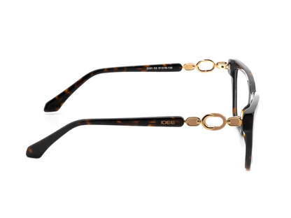 IDEE Rectangle Brown Semi-Rimmed Eyeglasses - Unisex