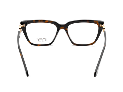 IDEE Rectangle Brown Semi-Rimmed Eyeglasses - Unisex