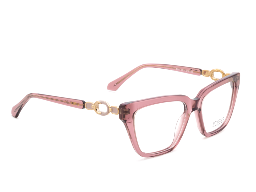 IDEE Rectangle Blue Semi-Rimmed Eyeglasses - Unisex
