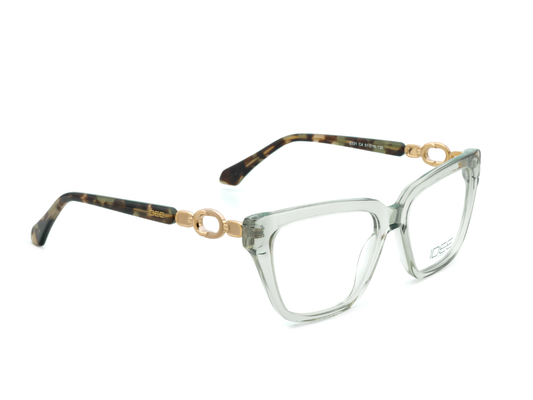 IDEE Rectangle Burgundy Semi-Rimmed Eyeglasses - Unisex