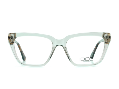 IDEE Rectangle Burgundy Semi-Rimmed Eyeglasses - Unisex