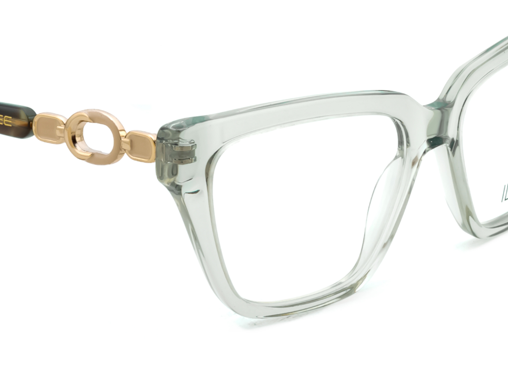 IDEE Rectangle Burgundy Semi-Rimmed Eyeglasses - Unisex