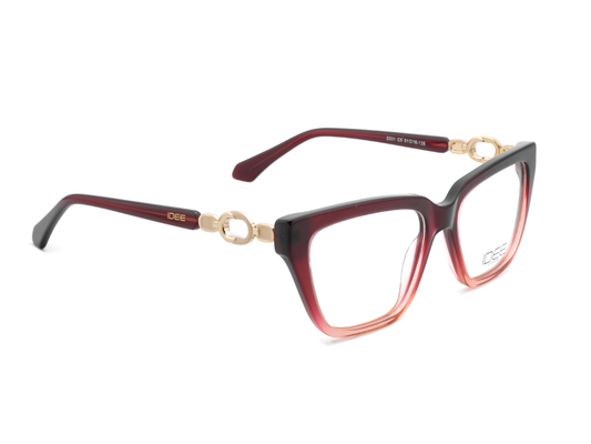 IDEE Rectangle Grey Semi-Rimmed Eyeglasses - Unisex