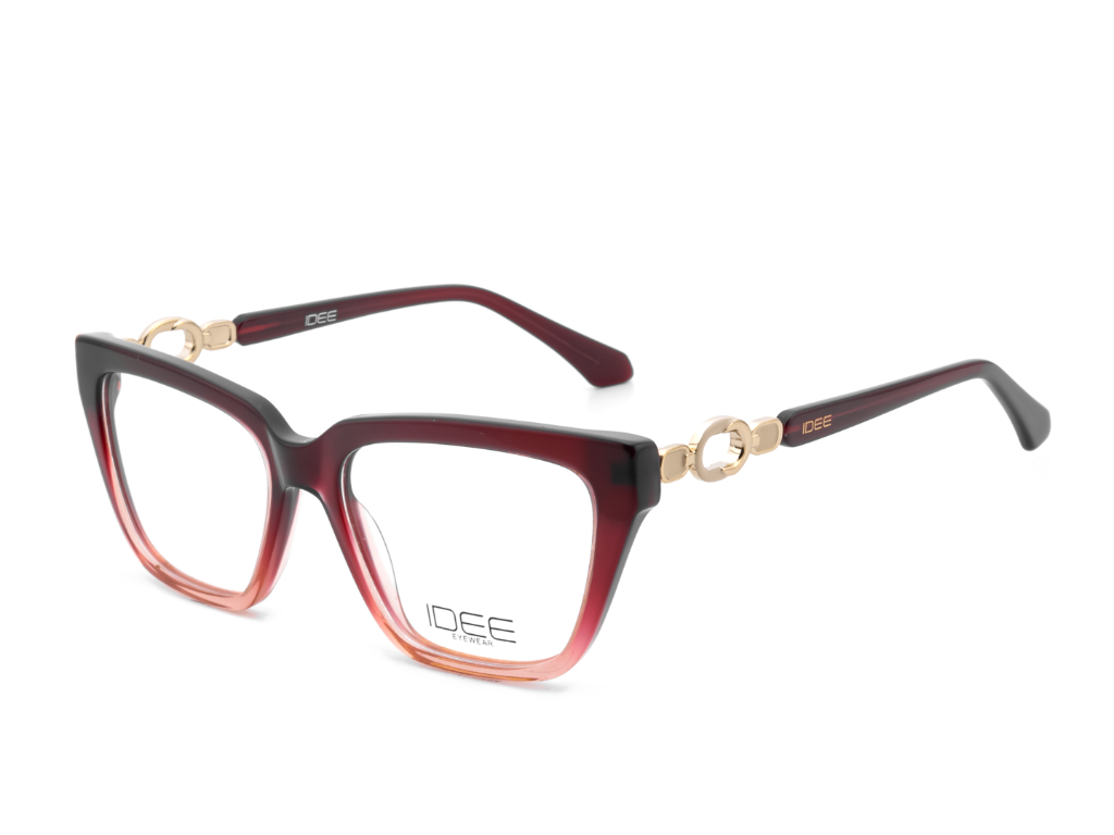 IDEE Rectangle Grey Semi-Rimmed Eyeglasses - Unisex