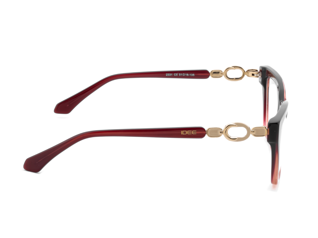 IDEE Rectangle Grey Semi-Rimmed Eyeglasses - Unisex