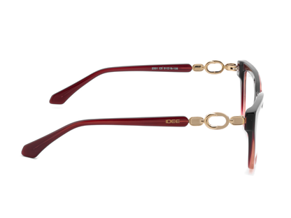 IDEE Rectangle Grey Semi-Rimmed Eyeglasses - Unisex