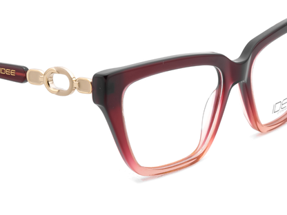 IDEE Rectangle Grey Semi-Rimmed Eyeglasses - Unisex