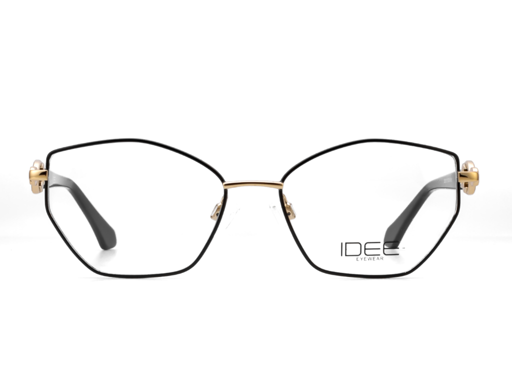 IDEE Rectangle Black Semi-Rimmed Eyeglasses - Unisex