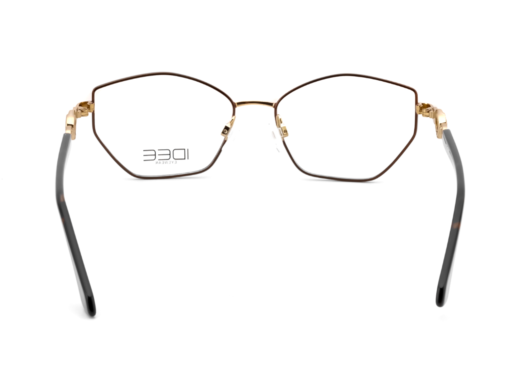 IDEE Rectangle Brown Semi-Rimmed Eyeglasses - Unisex