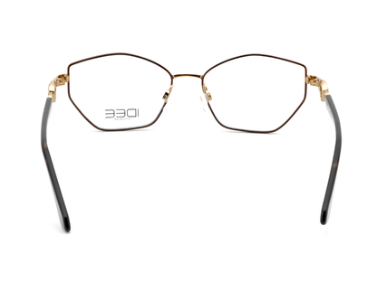 IDEE Rectangle Brown Semi-Rimmed Eyeglasses - Unisex