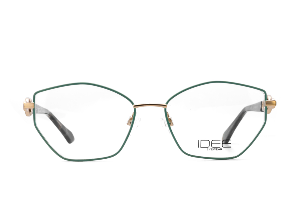 IDEE Rectangle Burgundy Semi-Rimmed Eyeglasses - Unisex