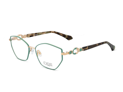 IDEE Rectangle Burgundy Semi-Rimmed Eyeglasses - Unisex