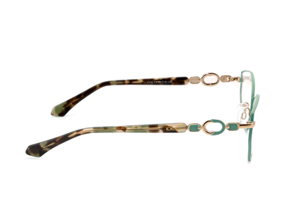IDEE Rectangle Burgundy Semi-Rimmed Eyeglasses - Unisex