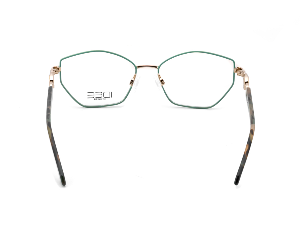 IDEE Rectangle Burgundy Semi-Rimmed Eyeglasses - Unisex