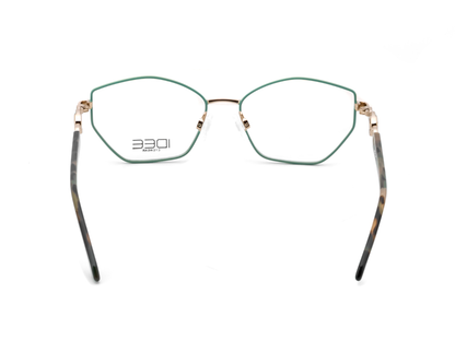 IDEE Rectangle Burgundy Semi-Rimmed Eyeglasses - Unisex
