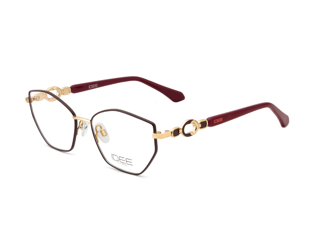 IDEE Rectangle Grey Semi-Rimmed Eyeglasses - Unisex