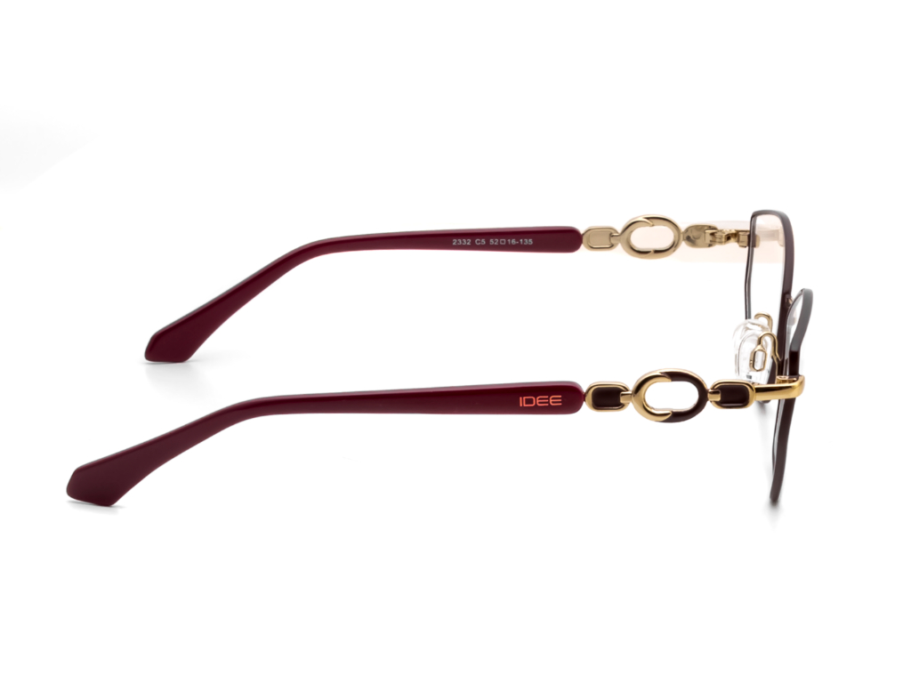 IDEE Rectangle Grey Semi-Rimmed Eyeglasses - Unisex