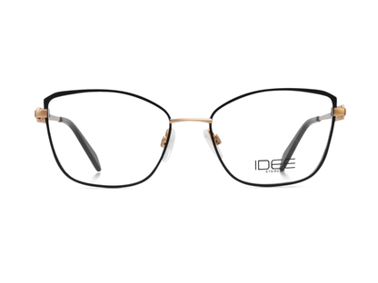 IDEE Rectangle Black Semi-Rimmed Eyeglasses - Unisex