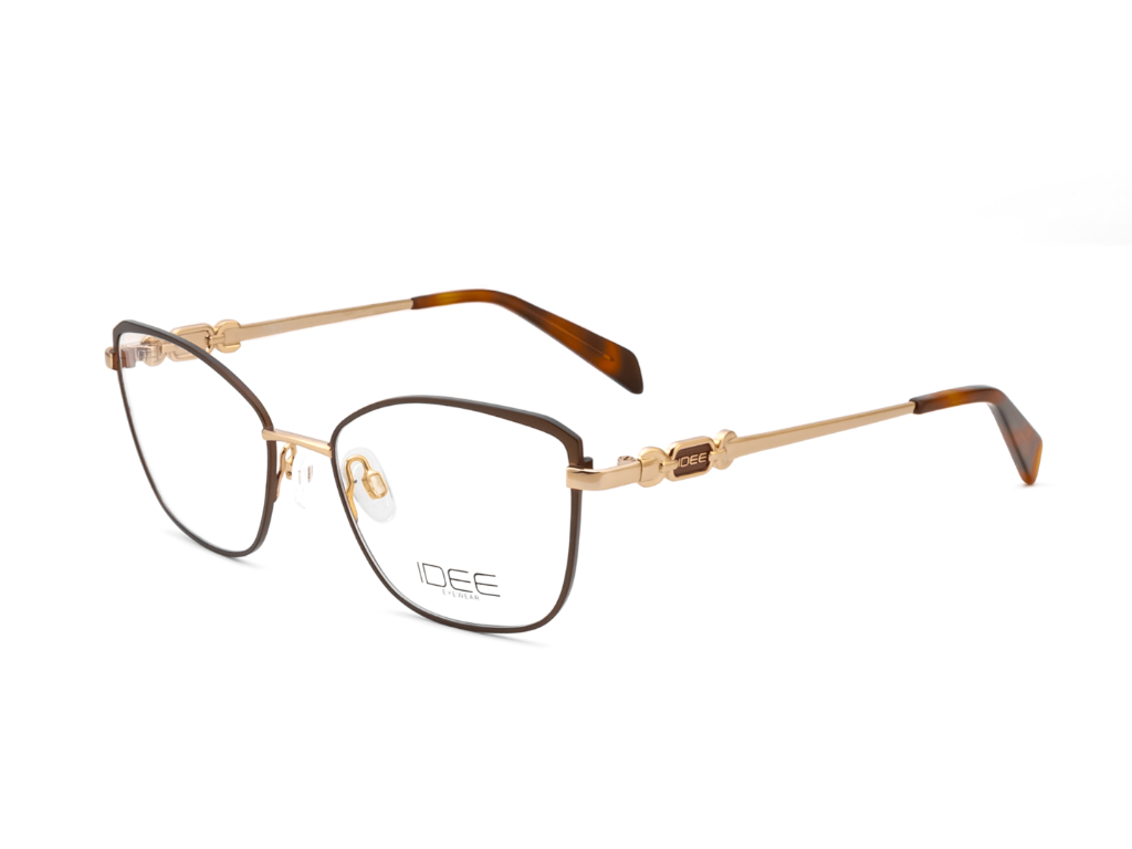 IDEE Rectangle Brown Semi-Rimmed Eyeglasses - Unisex