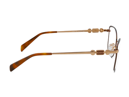 IDEE Rectangle Brown Semi-Rimmed Eyeglasses - Unisex
