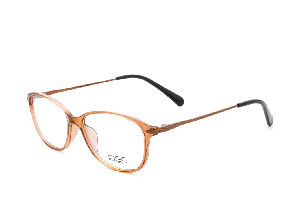 IDEE Rectangle Burgundy Full-Rimmed Eyeglasses - Unisex