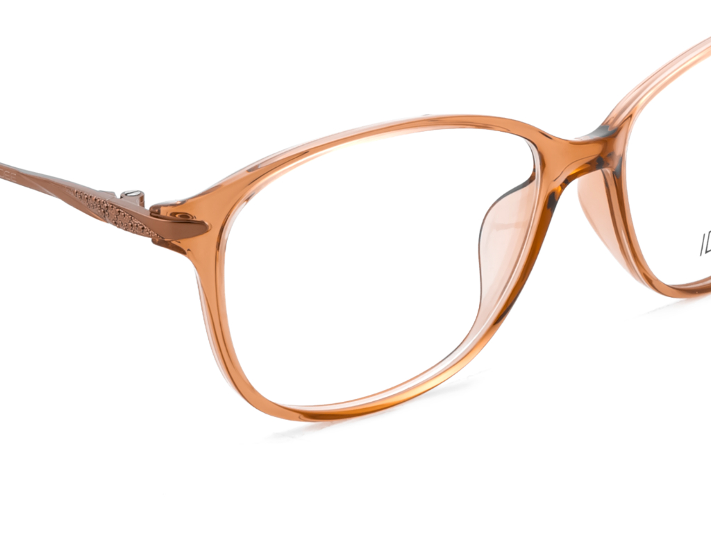 IDEE Rectangle Burgundy Full-Rimmed Eyeglasses - Unisex