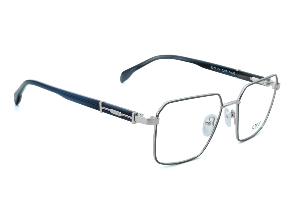 IDEE Rectangle Burgundy Full-Rimmed Eyeglasses - Unisex