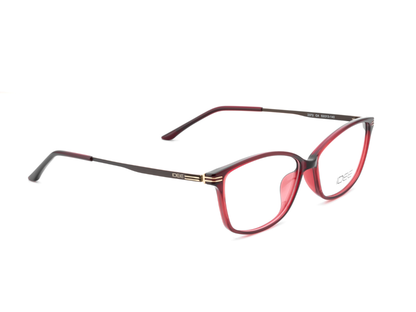 IDEE Rectangle Burgundy Full-Rimmed Eyeglasses - Unisex