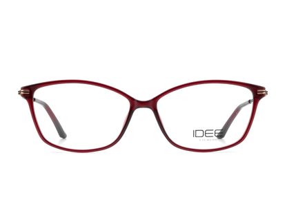 IDEE Rectangle Burgundy Full-Rimmed Eyeglasses - Unisex