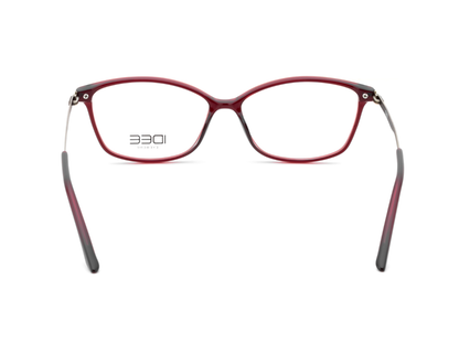 IDEE Rectangle Burgundy Full-Rimmed Eyeglasses - Unisex