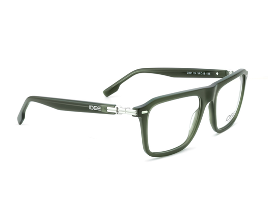 IDEE Rectangle Burgundy Full-Rimmed Eyeglasses - Unisex