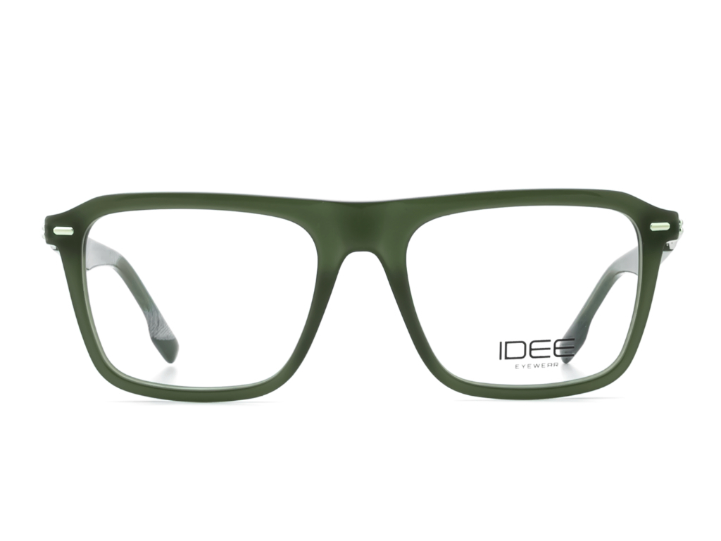 IDEE Rectangle Burgundy Full-Rimmed Eyeglasses - Unisex