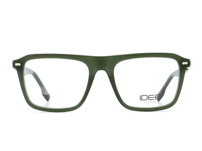 IDEE Rectangle Burgundy Full-Rimmed Eyeglasses - Unisex