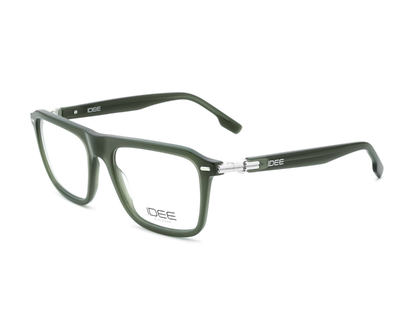 IDEE Rectangle Burgundy Full-Rimmed Eyeglasses - Unisex