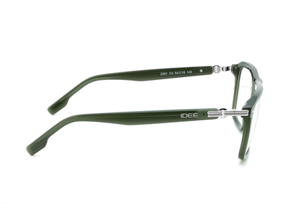 IDEE Rectangle Burgundy Full-Rimmed Eyeglasses - Unisex