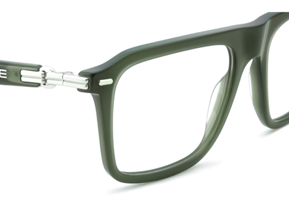 IDEE Rectangle Burgundy Full-Rimmed Eyeglasses - Unisex